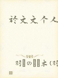于文文个人简历