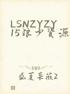 LSNZYZY15狼少资源站封面