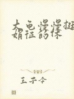 大龟慢慢挺进张娟征的休封面