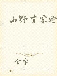 山野有雾灯