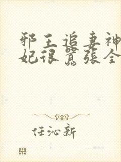邪王追妻神医狂妃很嚣张全文免费
