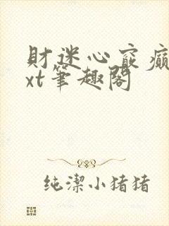 财迷心窍癫婆txt笔趣阁封面