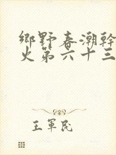 乡野春潮干柴烈火第六十三章