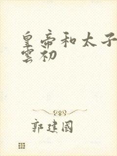 皇帝和太子妃h云初