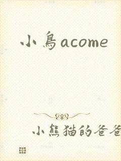 小鸟acome