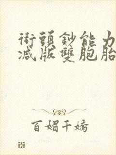 街头钞能力无删减版双胞胎