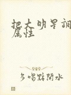把大明星调成专属性