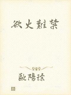 欲火难禁封面
