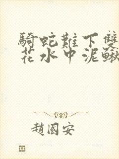骑蛇难下双金银花水中泥鳅封面
