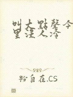 叫大点声今晚家里没人冷封面