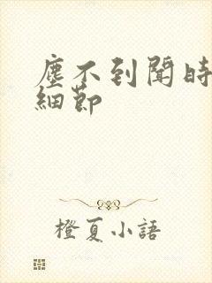 尘不到闻时顶腰细节