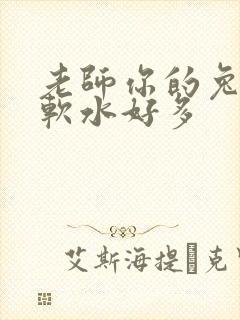 老师你的兔子好软水好多