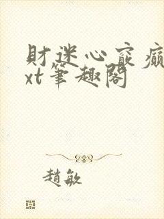 财迷心窍癫婆txt笔趣阁封面
