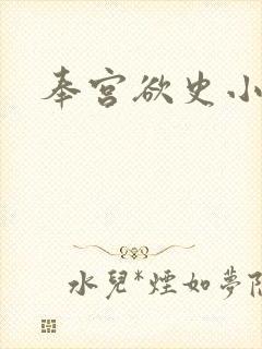 奉宫欲史小说封面