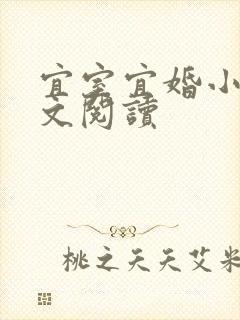 宜室宜婚小说全文阅读