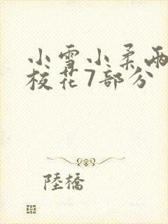 小雪小柔两个大校花7部分