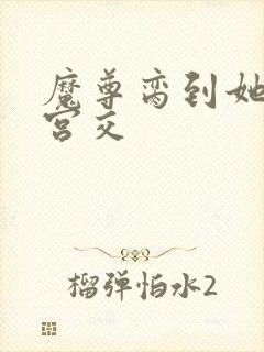 魔尊脔到她哭h宫交封面