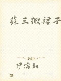 苏三掀裙子