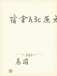 宿舍h3c原文封面