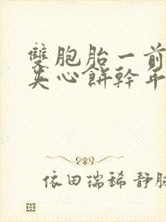 双胞胎一前一后夹心饼干年下