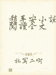 赵平安小说免费阅读全文