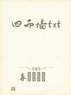 四面墙txt封面