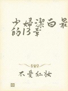 少妇洁白最刺激的13章封面