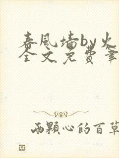 春风墙by火风全文免费笔趣阁封面
