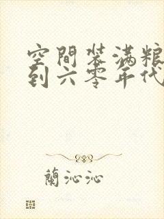 空间装满粮食回到六零年代