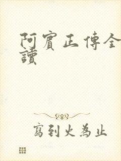 阿宾正传全文阅读封面