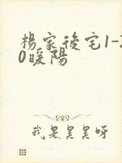 杨家后宅1-20暖阳