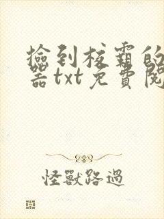 捡到校霸的遥控器txt免费阅读by阳阳