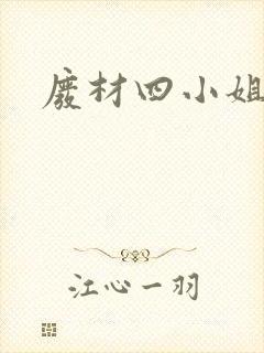 废材四小姐封面