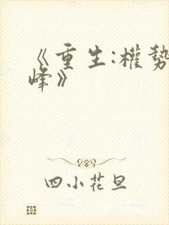 《重生:权势巅峰》