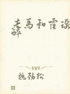 老马和霍瑶瑶喝醉