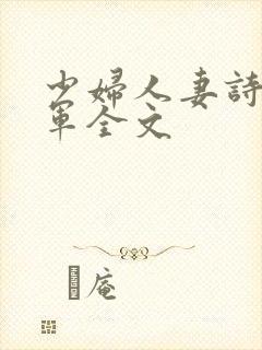 少妇人妻诗雨小军全文