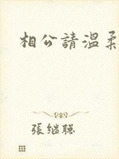 相公请温柔一点封面