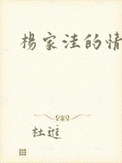 杨家洼的情事