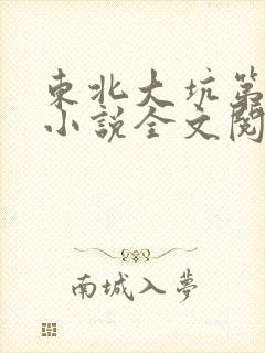 东北大坑第二部小说全文阅读