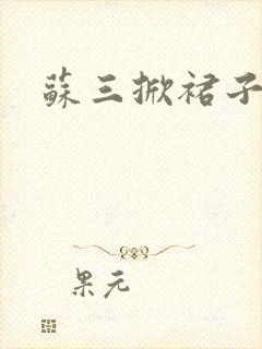 苏三掀裙子