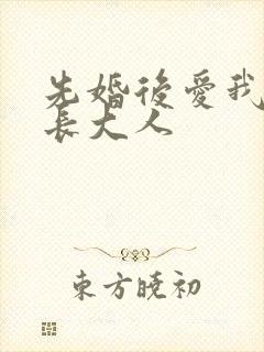 先婚后爱我的市长大人