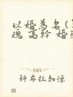 以婚为名 (军魂 高干 婚恋)封面
