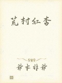 荒村红杏封面