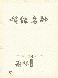 超能名帅封面