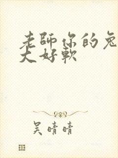 老师你的兔子好大好软