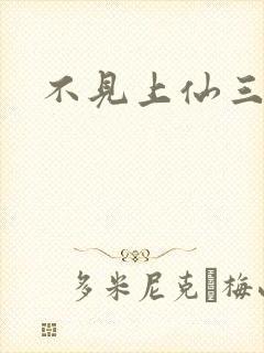 不见上仙三百年封面