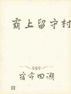 霸上留守村妇封面