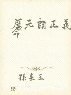 厉元朗正义的使命封面