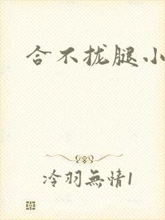合不拢腿小说