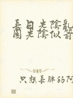 长日光阴乱作一团光阴似箭眇眇封面